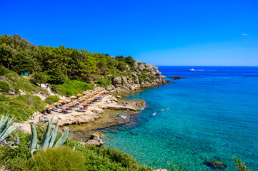 Greek Paradise: Scenic coastline at Plaka Beach near Anthony Quinn Bay Rhodes © Simon Dannhauer