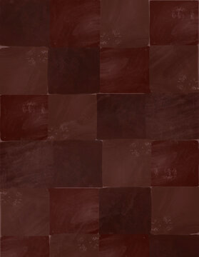 Hand Painted Burgundy Checkerboard Rustic Vintage Background