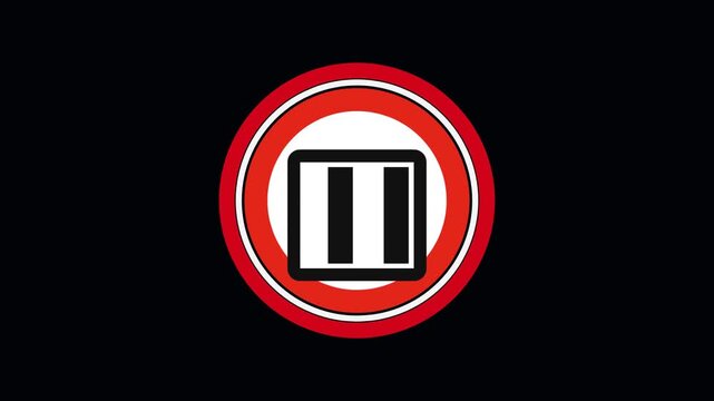 Do Not Use Elevator Prohibition Sign Animation