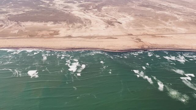 Aerial View of the Atlantic Coast, Skeleton Coast, Namibia