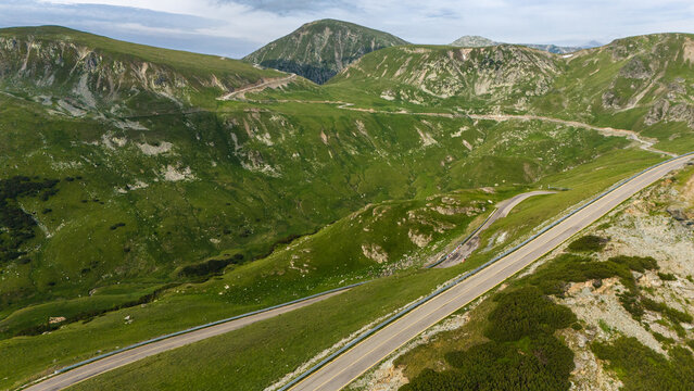 Road Trip Landscape on the Transalpina Highway, Romania