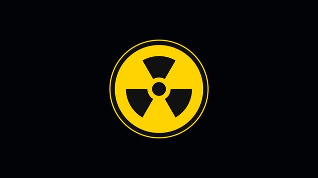 Ionizing Radiation Hazard Symbol Animation