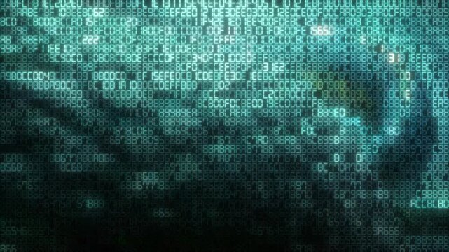 Digital cat emerging from streaming matrix code