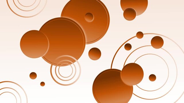 Modern geometric pattern circular abstract background animation