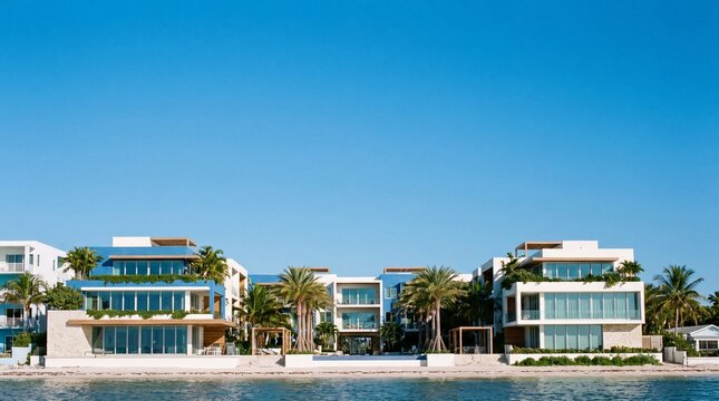 Modern Beachfront Luxury Condos on Tropical Coastline