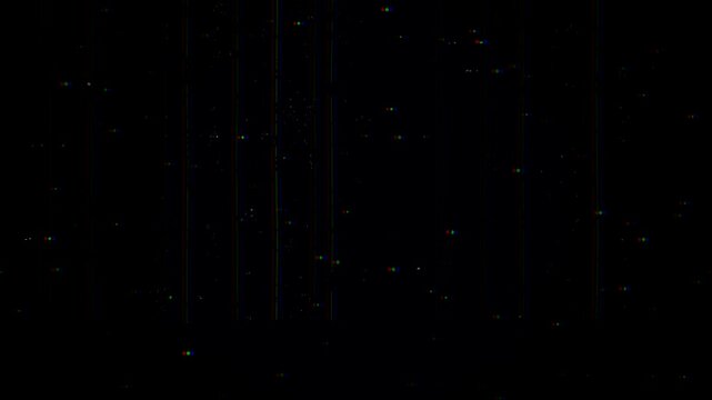 Subtle VHS Tracking Glitch Lines with RGB Analog Distortion