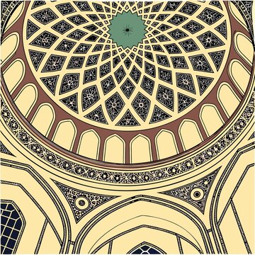 ceiling of a mosque