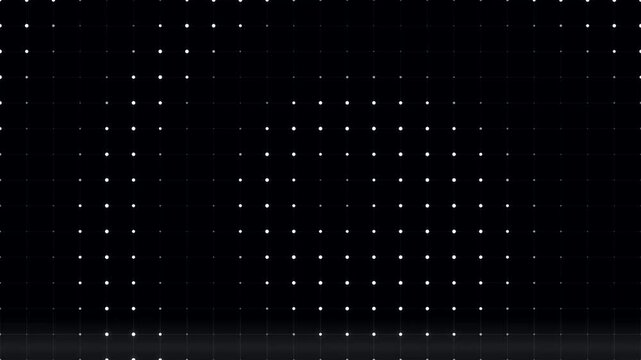 Monochromatic LED Dot Matrix Wave and Halftone Screen Motion