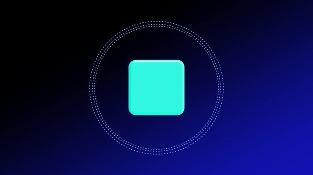 Futuristic Glowing Interface Motion Graphic