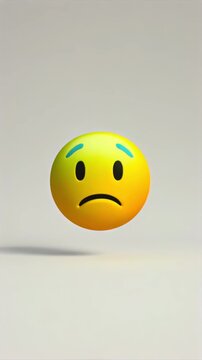Emoji face switching close-up through classic emotions, supporting reaction stickers, social media feedback, chat messaging, sentiment tracking, mood sequence graphics, and entertainment app media.