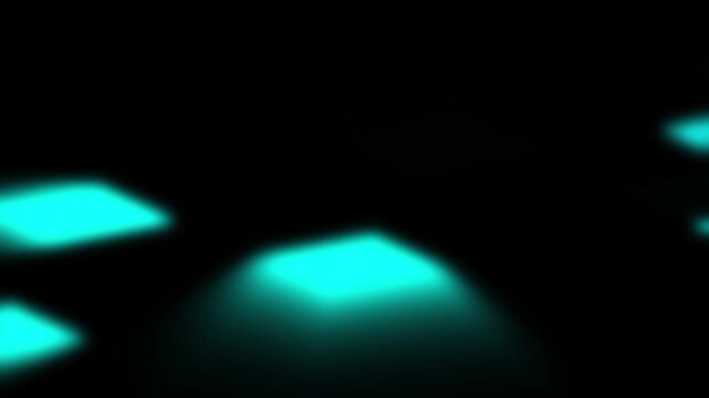 Blurred squares animation floats with a soft luminous glow. Minimalist geometric vector layers drift in blurred squares. Modern ambient graphic design fills blurred squares.