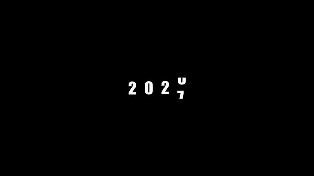 Numbers animation floats across pitch black space with digits. Cryptographic mathematical data streams in numbers animation. Financial accounting computation telemetry uses numbers.