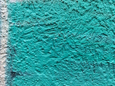 Teal and White Textured Concrete Wall Background