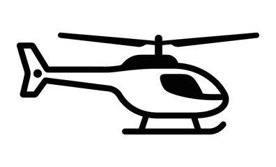 Obraz premium Helicopter Silhouette Icon