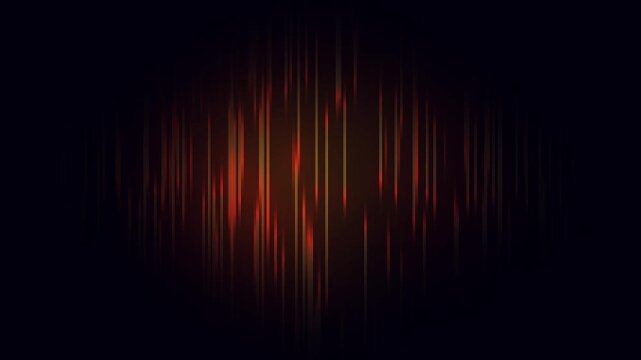 4k Abstract Glowing Orange and Red Vertical Stripe Background with Dark Backdrop. Modern Digital Technology Neon Lights Vertical Motion Background