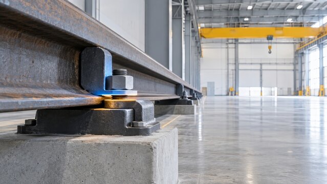 Fastener Bolt Mounting and Structural Defect, Structural Analysis of Crane Rail Mounting Clip with Gap Issues, 3d rendering