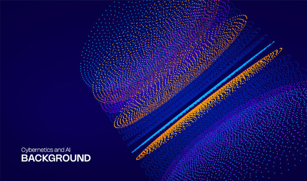 Background data abstract and ai stack blue with green 3d big. Business digital information and tech technology artificial with bg center cyber. Dot background quantum and scientific ai analysis.