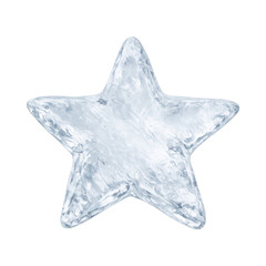 Obraz premium PNG Icy star-shaped decorative element