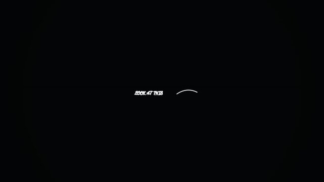 Abstract typography motion graphic with glitch text animation