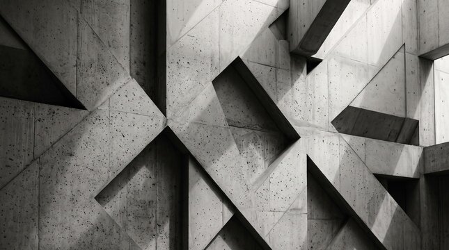 Abstract geometric pattern of light and shadow