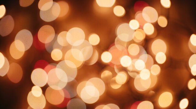 An abstract background of soft blurred lights bokeh