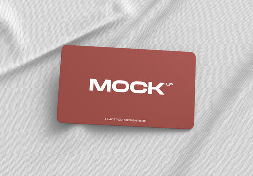 Rounded Corner Business Card Mockup