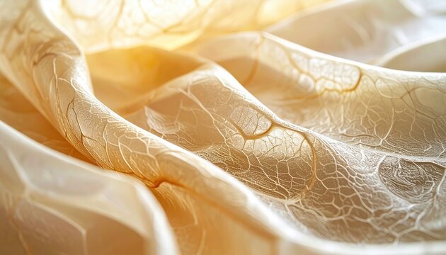 Translucent biomaterial sheet with sustainable kombucha scoby leather texture