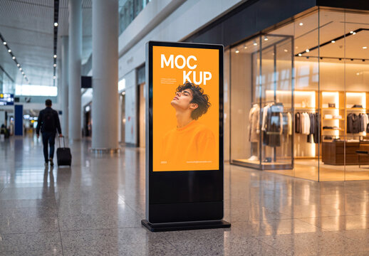Digital Signage Kiosk Mockup