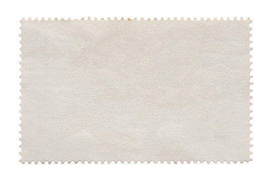 Blank postage stamp isolated on white background