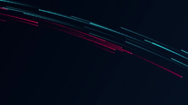Abstract light streaks motion video background