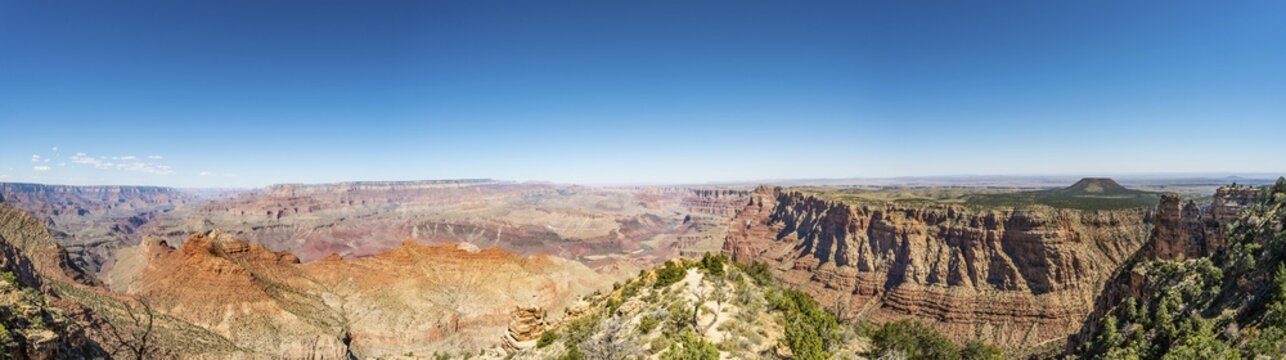 View of canyon landscape, South Rim, Grand Canyon National Park, Arizona, USA