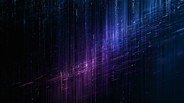 Encrypted data flow abstract glowing cipher patte