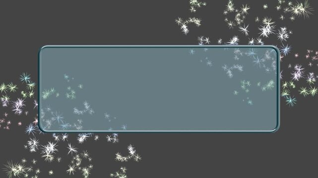 Elegant Sparkling Particle Frame Motion Graphic