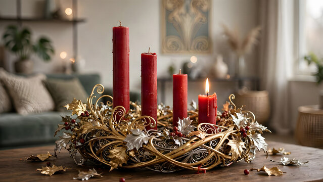 Corona dell'avvento, feste di Natale in arrivo