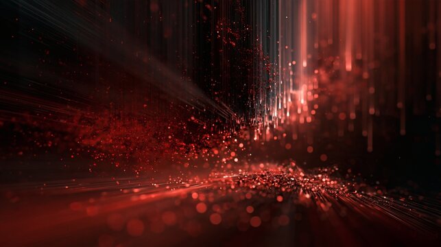 Ransomware attack abstract visualization dark dat