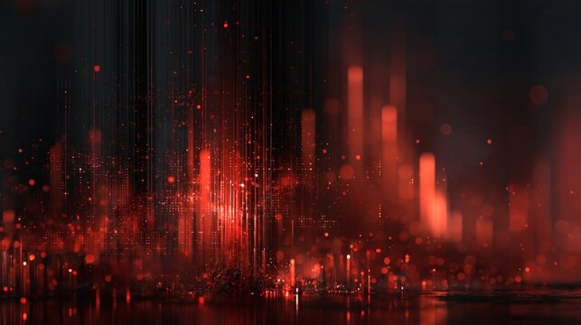 Ransomware attack abstract visualization dark dat