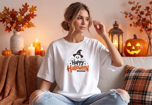 Halloween T-Shirt Mockup