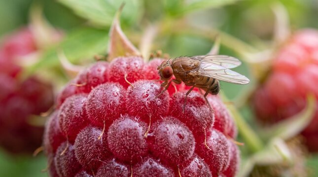 Fly on raspberry
