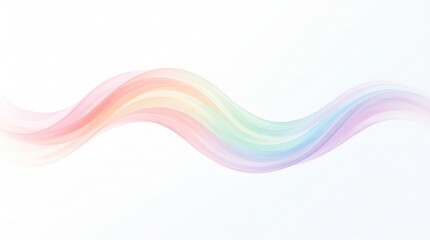 Fototapeta premium Pastel rainbow wave