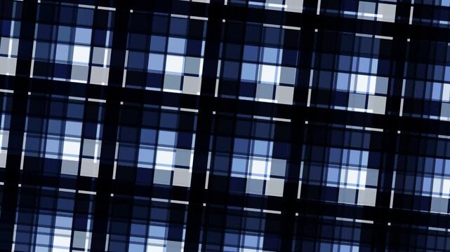 Abstract Blue Plaid Pattern Background - Seamless Repeating Texture