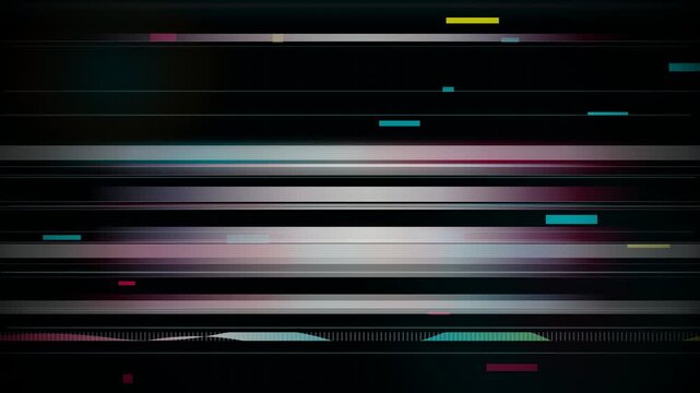Digital Glitch Tv Damage Overlay 4K Animation
