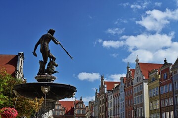Neptun Fountain in Gdansk Altstadt, Polen © bwagner