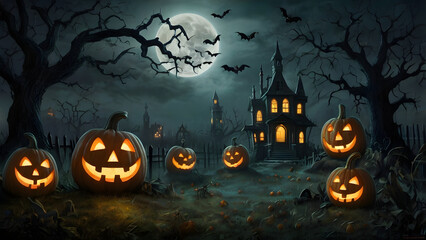 Fototapeta premium halloween background 