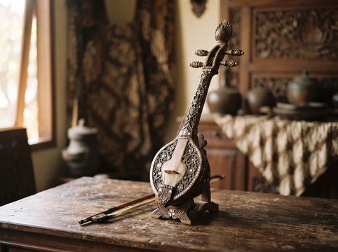 Traditional Indonesian rebab