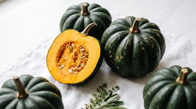 Fresh acorn squash