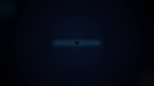 Futuristic Loading Bar with Moving Light Orb Motion Graphic