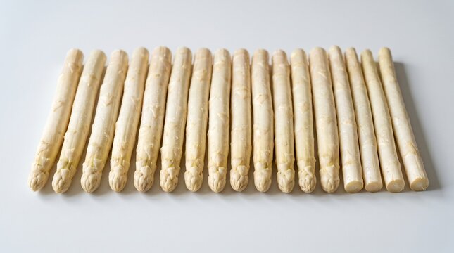 Fresh white asparagus