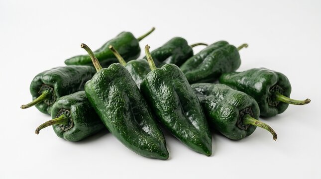Fresh poblano peppers