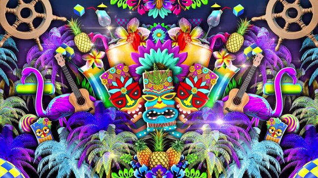 Hawaiian Party Background