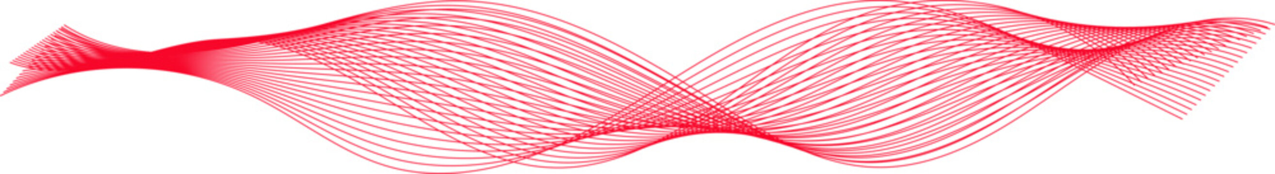 Abstract Red Linear Wave Pattern for Modern Graphic Design Background Elements and Digital Art
